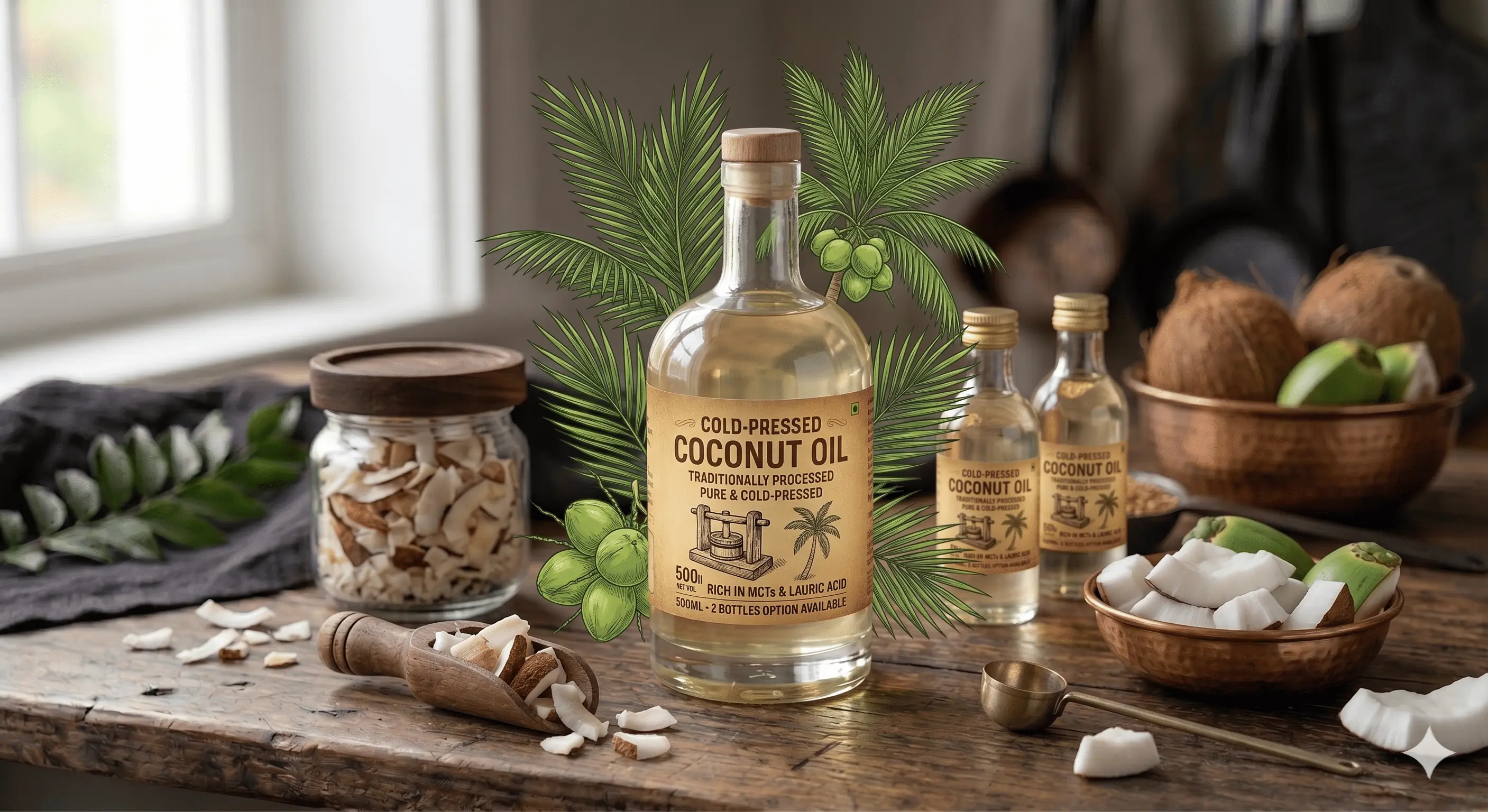 Cold-Pressed Coconut Oil 500ml